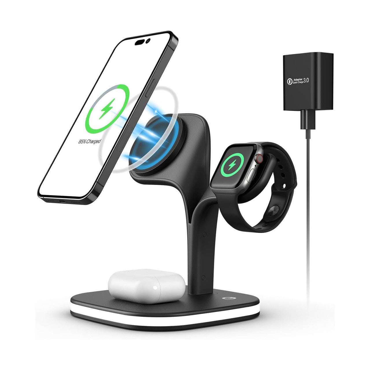 5 in 1 Wireless Charging Station with Night Light