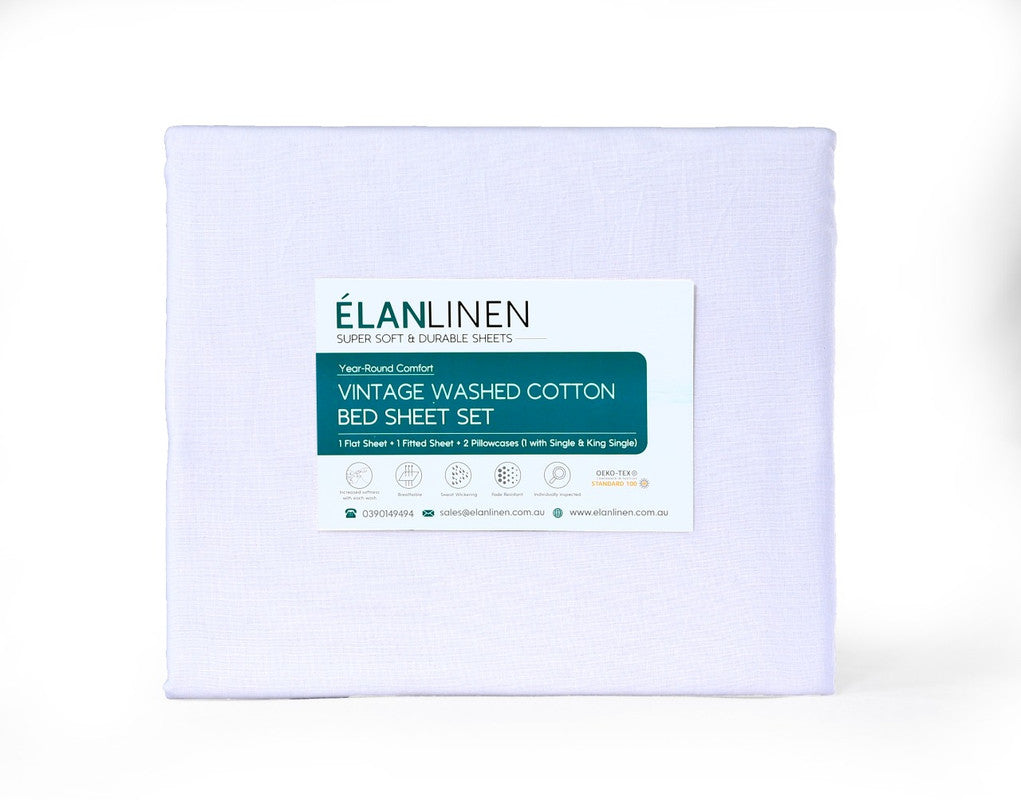 Hypoallergenic Egyptian Cotton 500TC Bed Sheets Set - Elan Linen