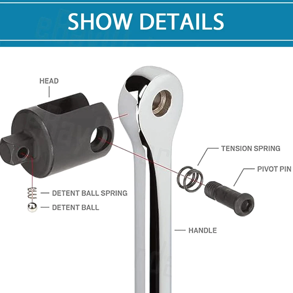 600MM 24" Breaker Bar Socket Heavy Duty 1/2" Drive Wrench Long Spanner