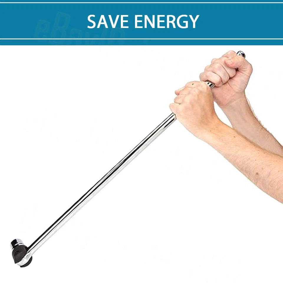 600MM 24" Breaker Bar Socket Heavy Duty 1/2" Drive Wrench Long Spanner