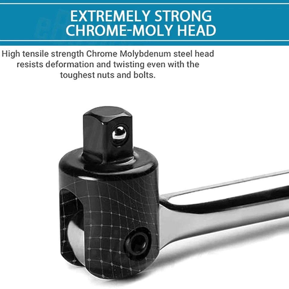 375MM 15" Breaker Bar Socket Heavy Duty 1/2" Drive Wrench Long Spanner