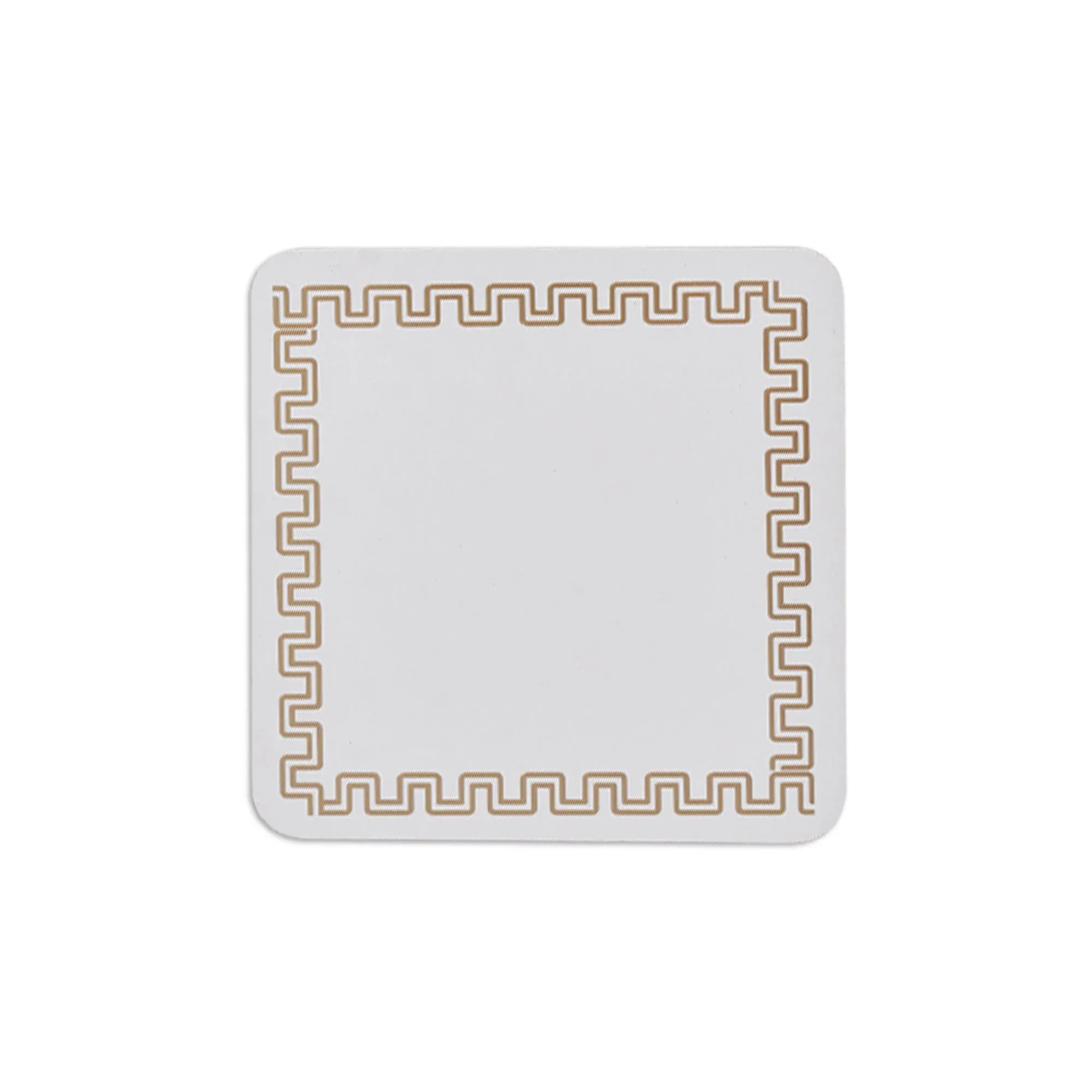 4 Pcs Clevinger MDF Coasters Gold Border