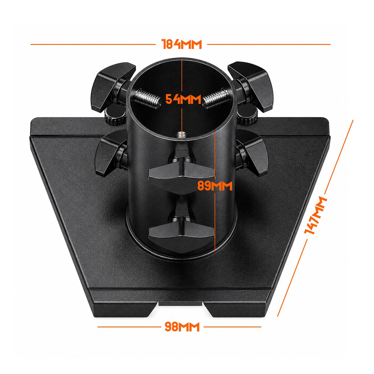 Pipe Adapter for Starlink Gen 3, Metal Mounting Connector for Starlink V3 Standard Dish to Wall/Pole Mount, Replacement Interface Bracket