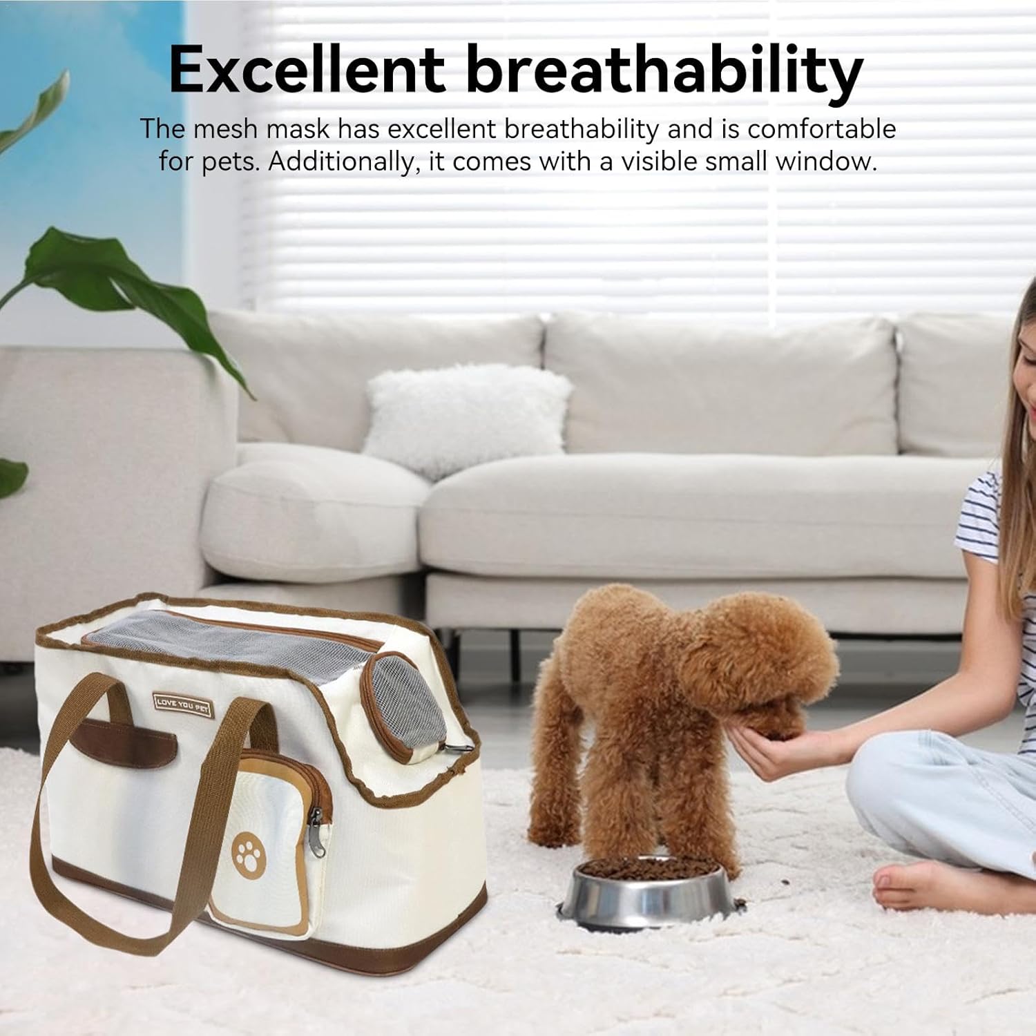 Cat Cage - Portable - For Pets up to 4.5 kg - Bread - 1 pc