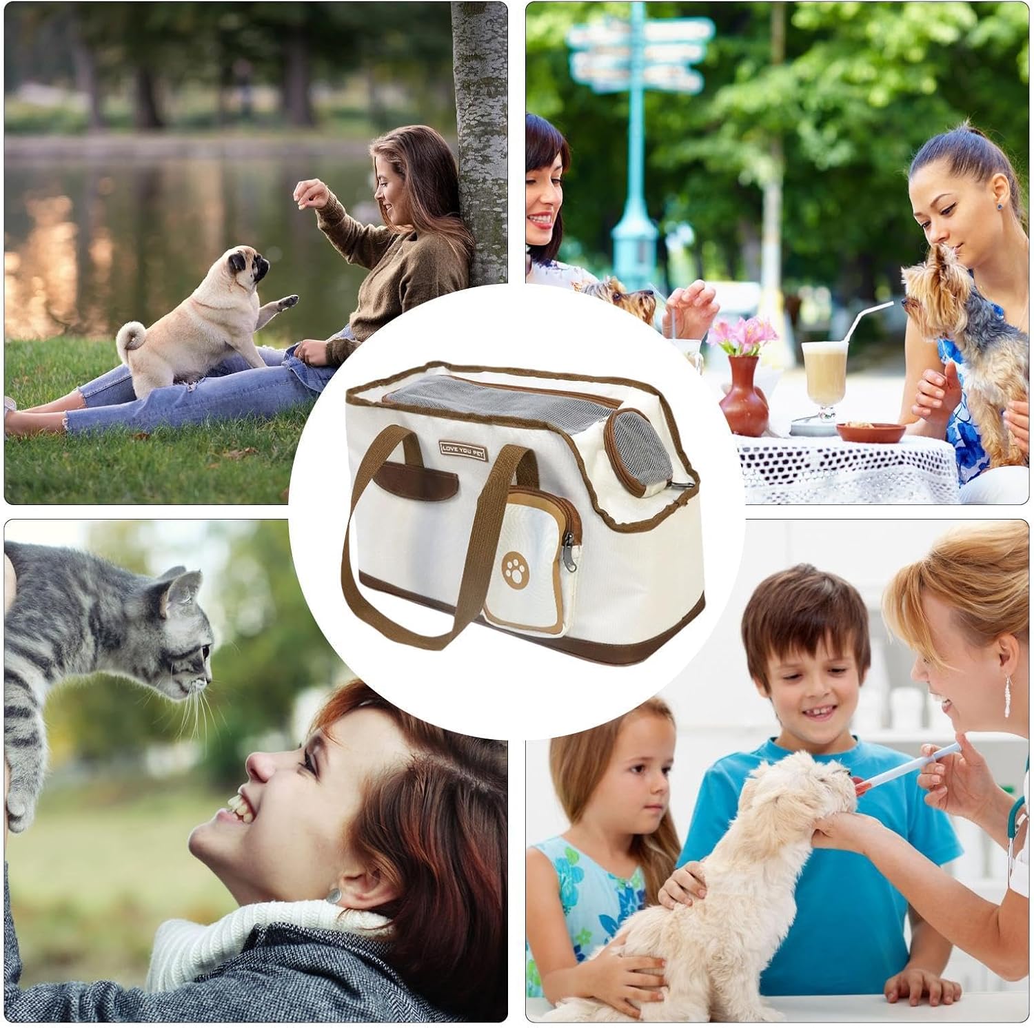 Cat Cage - Portable - For Pets up to 4.5 kg - Bread - 1 pc