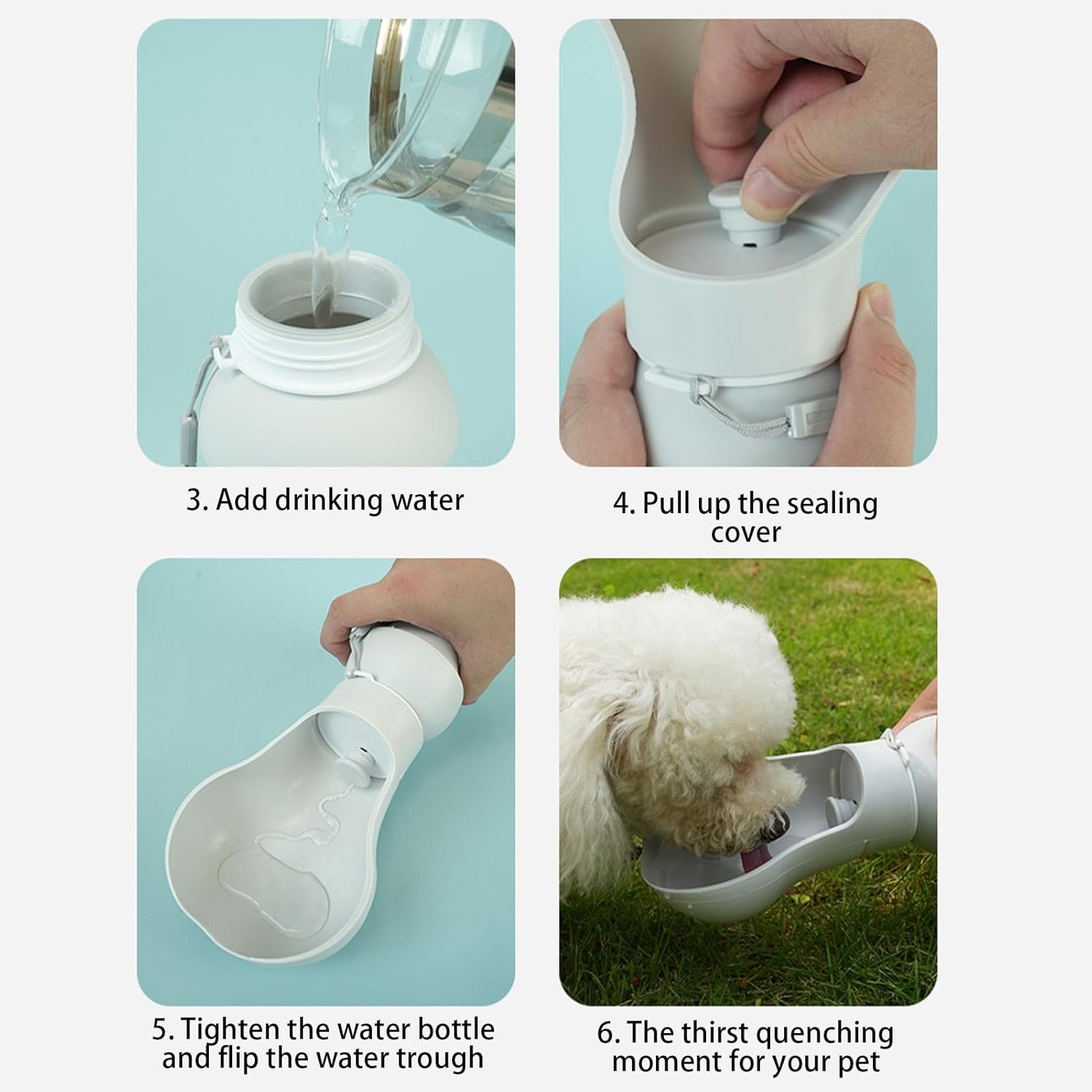 Pet Drinking Fountain - Foldable - Portable - Outdoor - 1pc