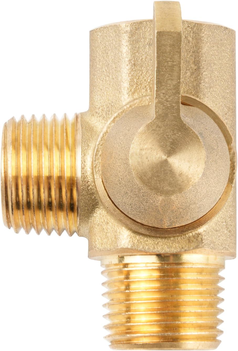 Brass 3-way bypass valve for boiler kits, 1/2" NPT connections
