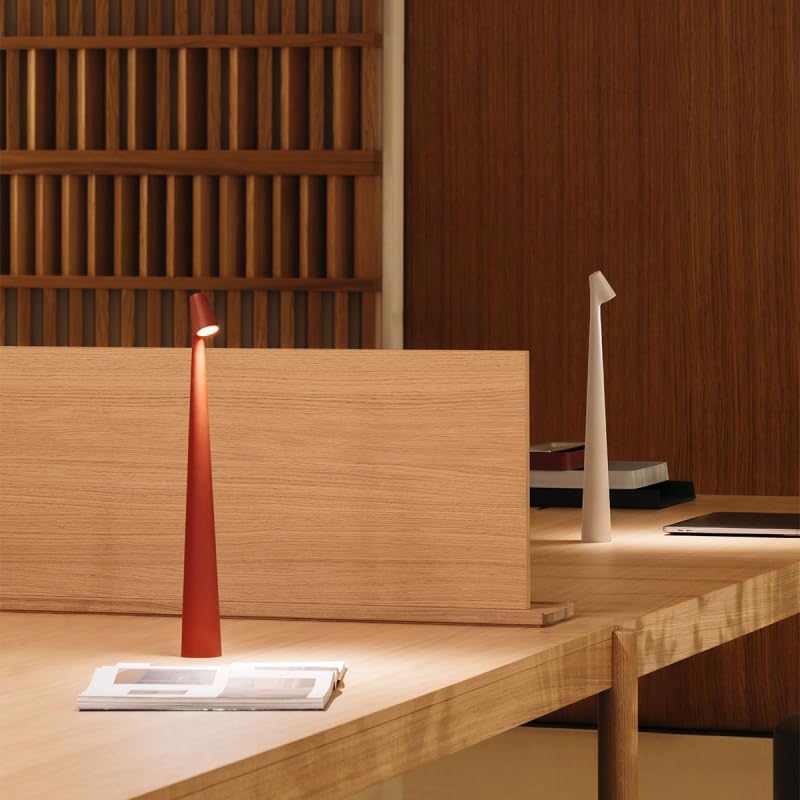 Portable LED Table Lamp with Touch Sensor, Metal Desk Lamp with 3 Brightness Levels, Rechargeable Night Light with 3 Colors Touch Control for Bedside and Dining Room White