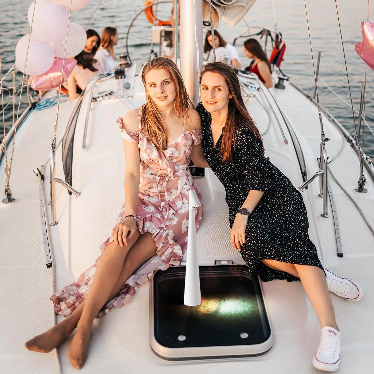 Portable LED Table Lamp with Touch Sensor, Metal Desk Lamp with 3 Brightness Levels, Rechargeable Night Light with 3 Colors Touch Control for Bedside and Dining Room White