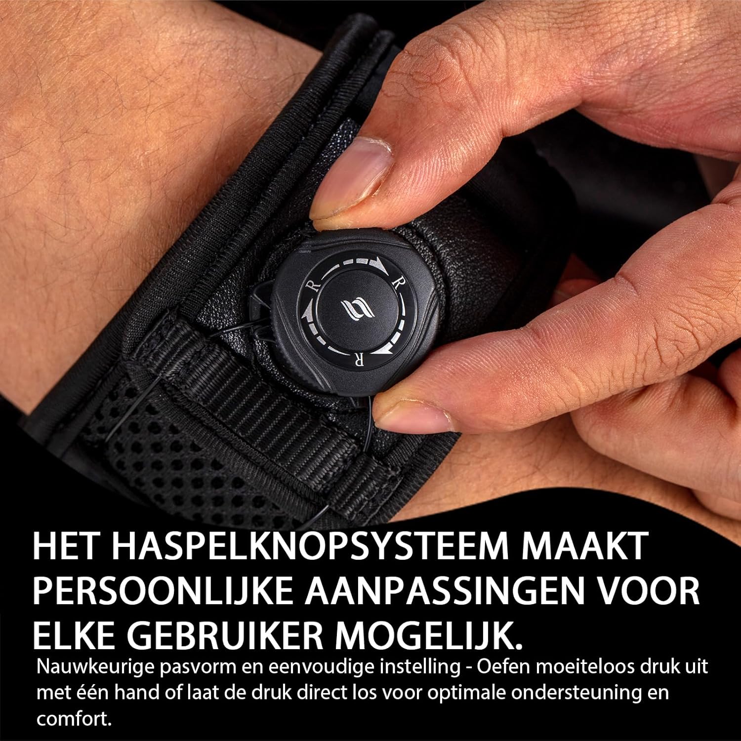 Elbow Support - Adjustable Tennis Elbow Brace - For Tendinitis - Black Universal Size