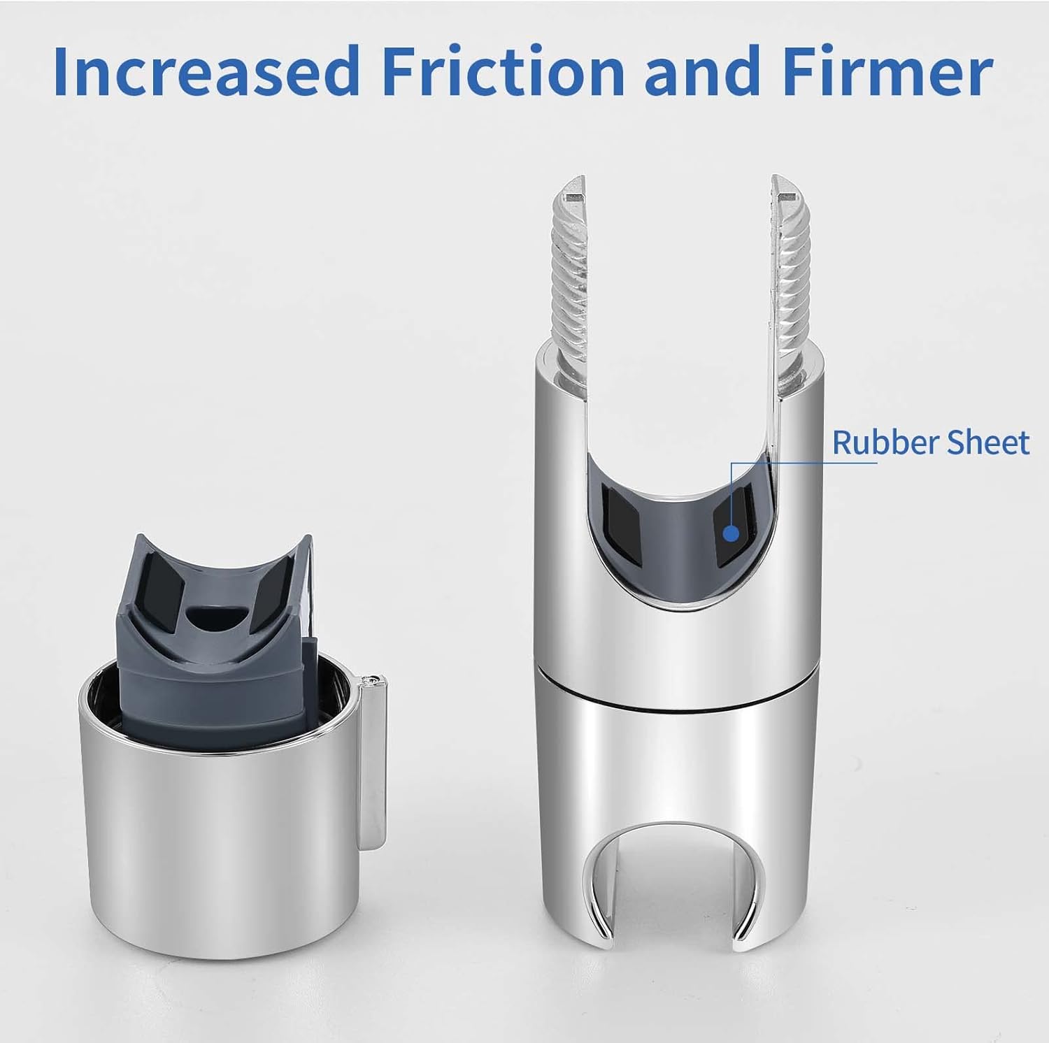 Shower Head Holder - Adjustable and Removable Bracket - For 19-25 mm Connection - Chrome Finish
