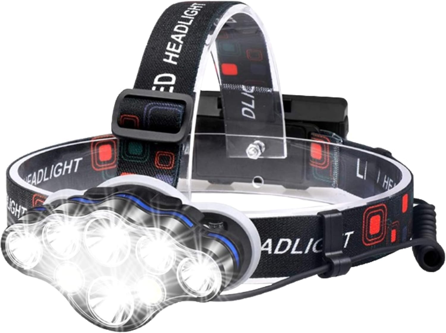 Headlamp - 40,000lm Waterproof Powerful Headlamp - USB Rechargeable