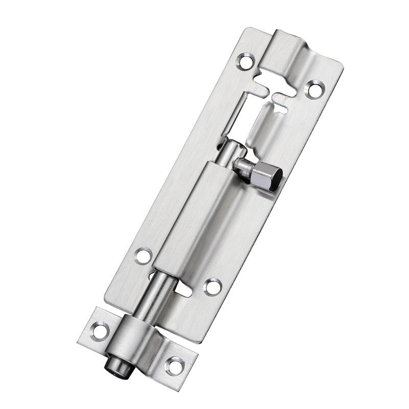 Door Latch - Sliding Latch Made of Stainless Steel 304 with Screws - Suitable for Bathrooms, Bedrooms, Sheds and Garden Toilets - 4" 97mm