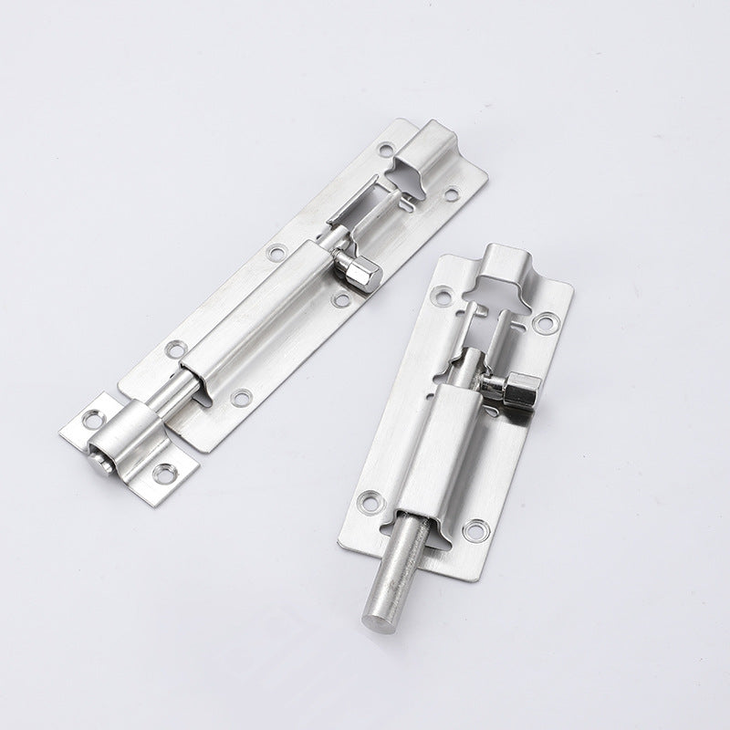 Door Latch - Sliding Latch Made of Stainless Steel 304 with Screws - Suitable for Bathrooms, Bedrooms, Sheds and Garden Toilets - 4" 97mm