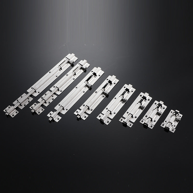 Door Latch - Sliding Latch Made of Stainless Steel 304 with Screws - Suitable for Bathrooms, Bedrooms, Sheds and Garden Toilets - 4" 97mm