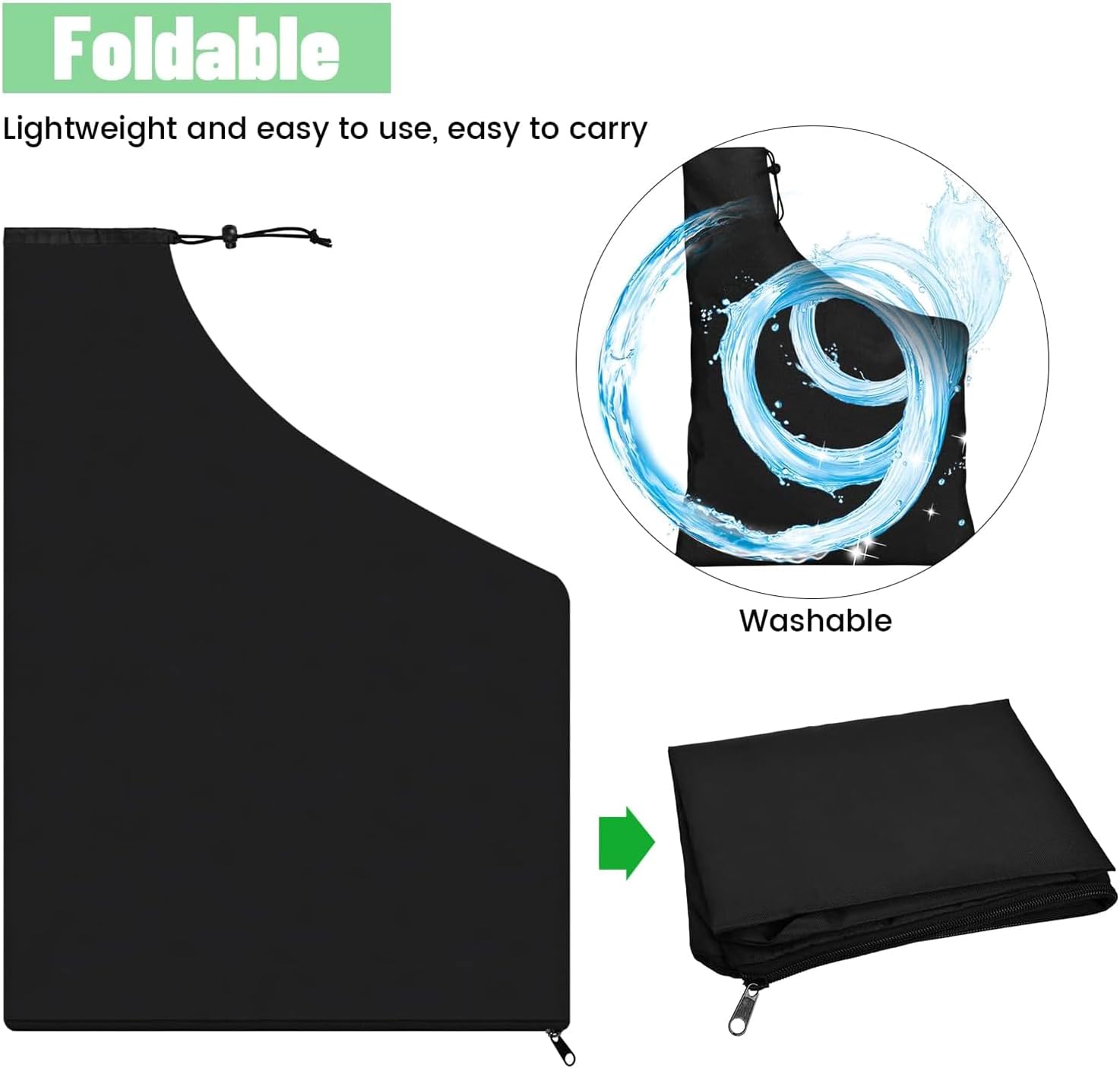 Replacement exhaust bag - with zipper at the bottom - for leaf blowers, vacuum rakes and leaf blower storage bags