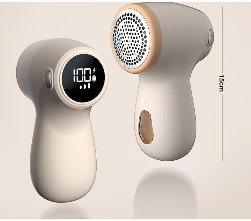 Electric Lint Remover - Rechargeable & Digital Display - For Home Use - Sweater Depiller with LED Screen - Purple