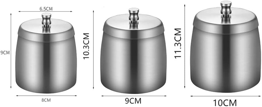 Stainless Steel Ashtray with Lid - Black - Ø 10 cm - Wind Ashtray for Outdoor & Indoor Use - Storm Ashtray
