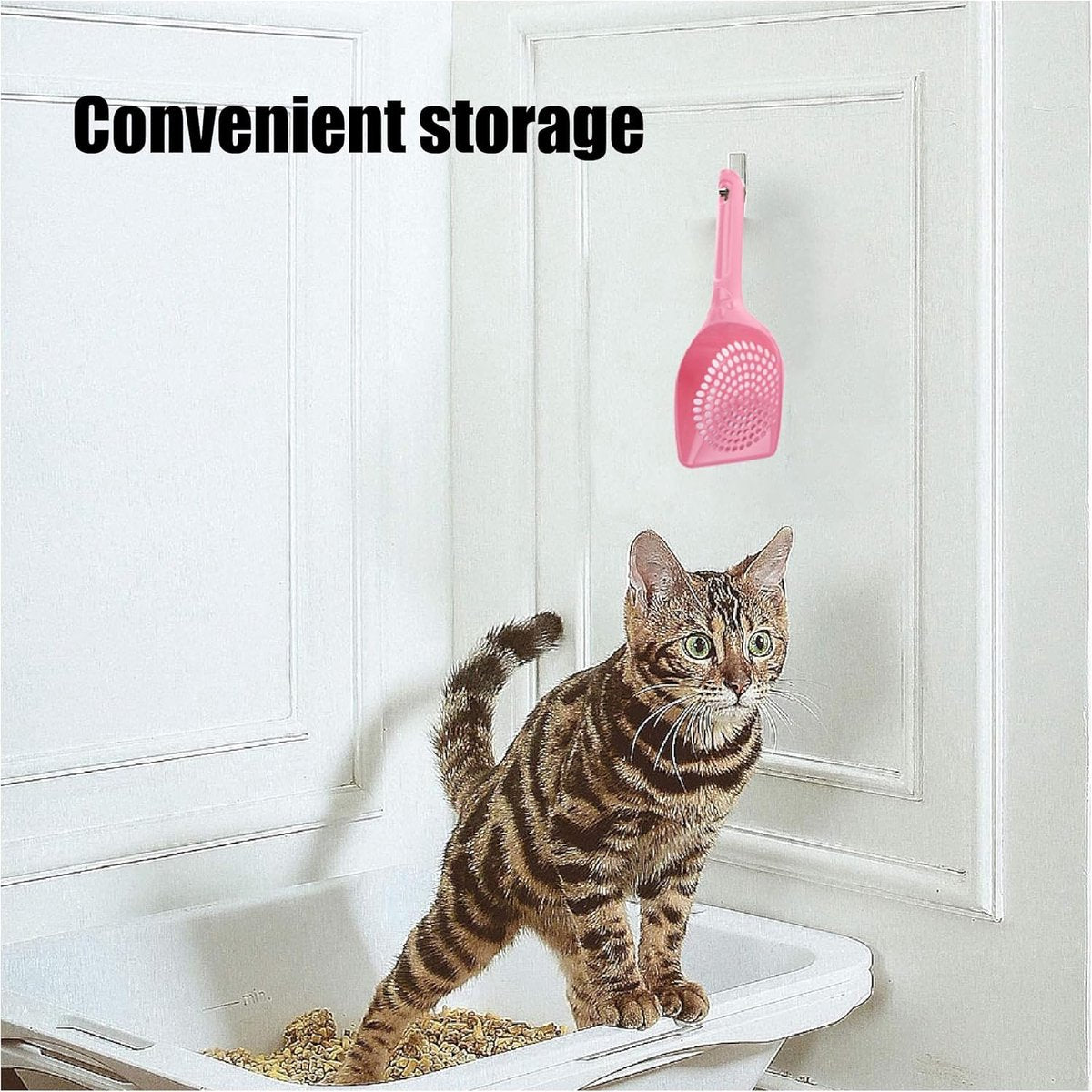 Cat Litter Scoop | Poop Scoop | 25 CM | Small Holes | Green