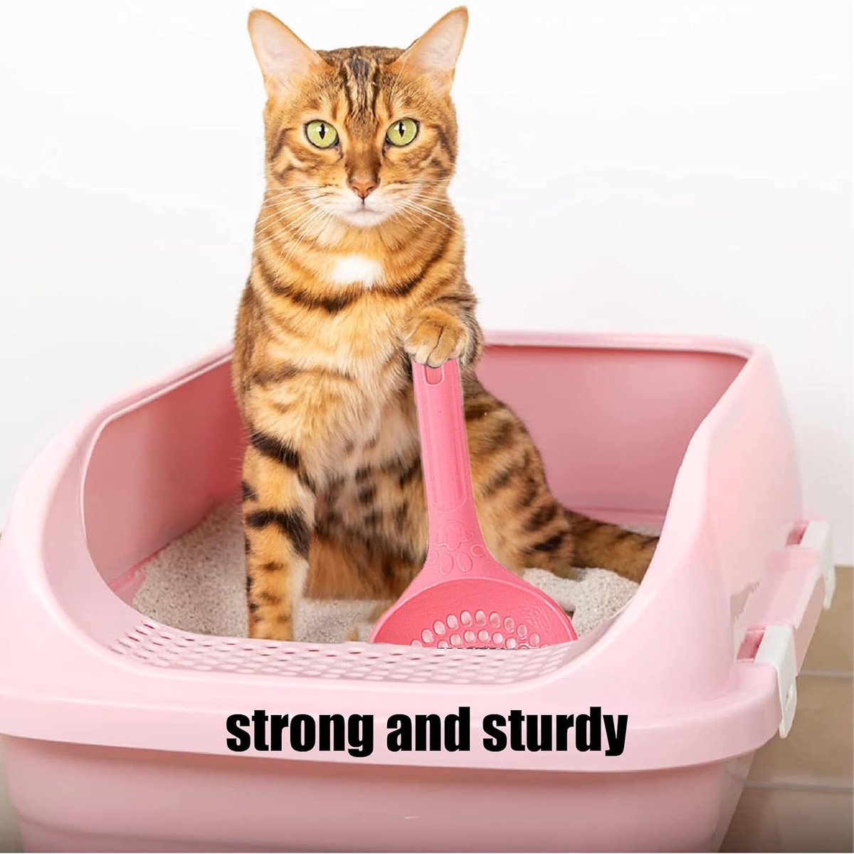 Cat Litter Scoop | Poop Scoop | 25 CM | Small Holes | Green