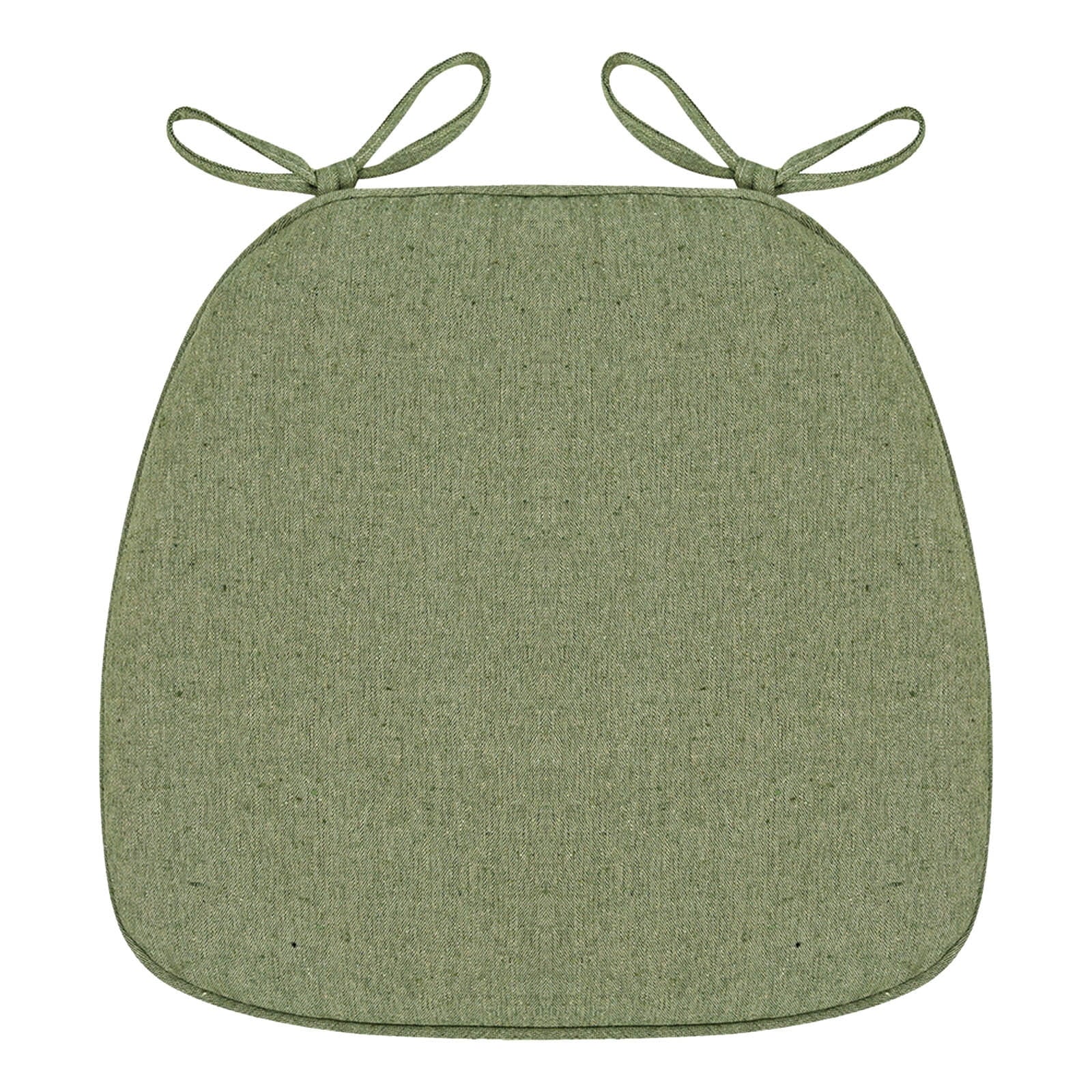 Chair Cushion with Ties for Dining Chairs, 16x17" Memories Foam Non-slip Chair Pad with Machines Washable Cover and Zipper, Detachable Cushion for Kithchen Living Room Office