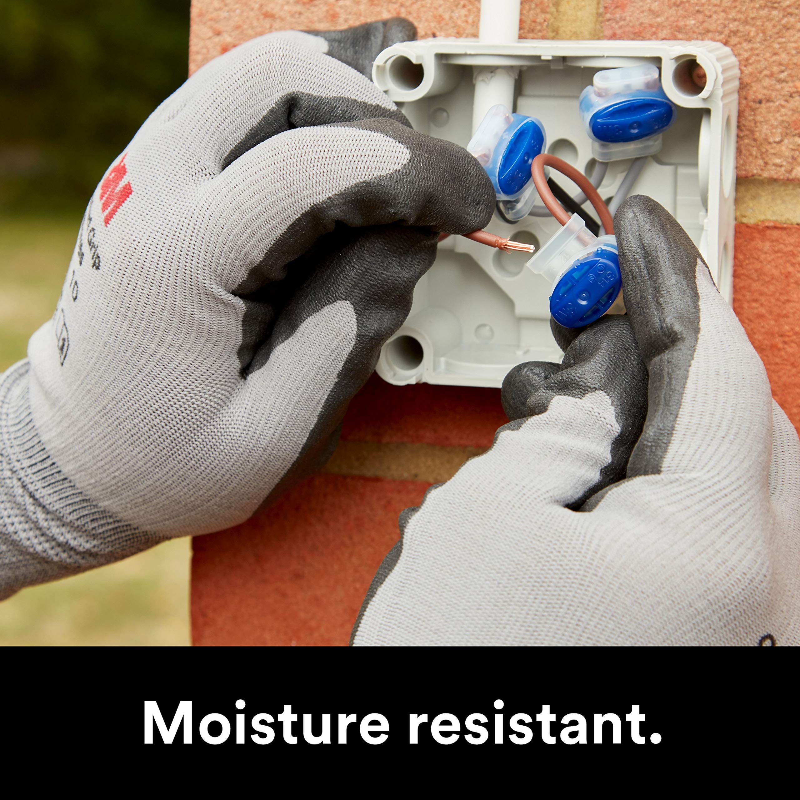 3M TM Scotchlok TM Electrical IDC 314-BOX, Pigtail, Self-Stripping, Moisture Resistant and Flame Retardant, Blue, 22-14 AWG, Pack of 50