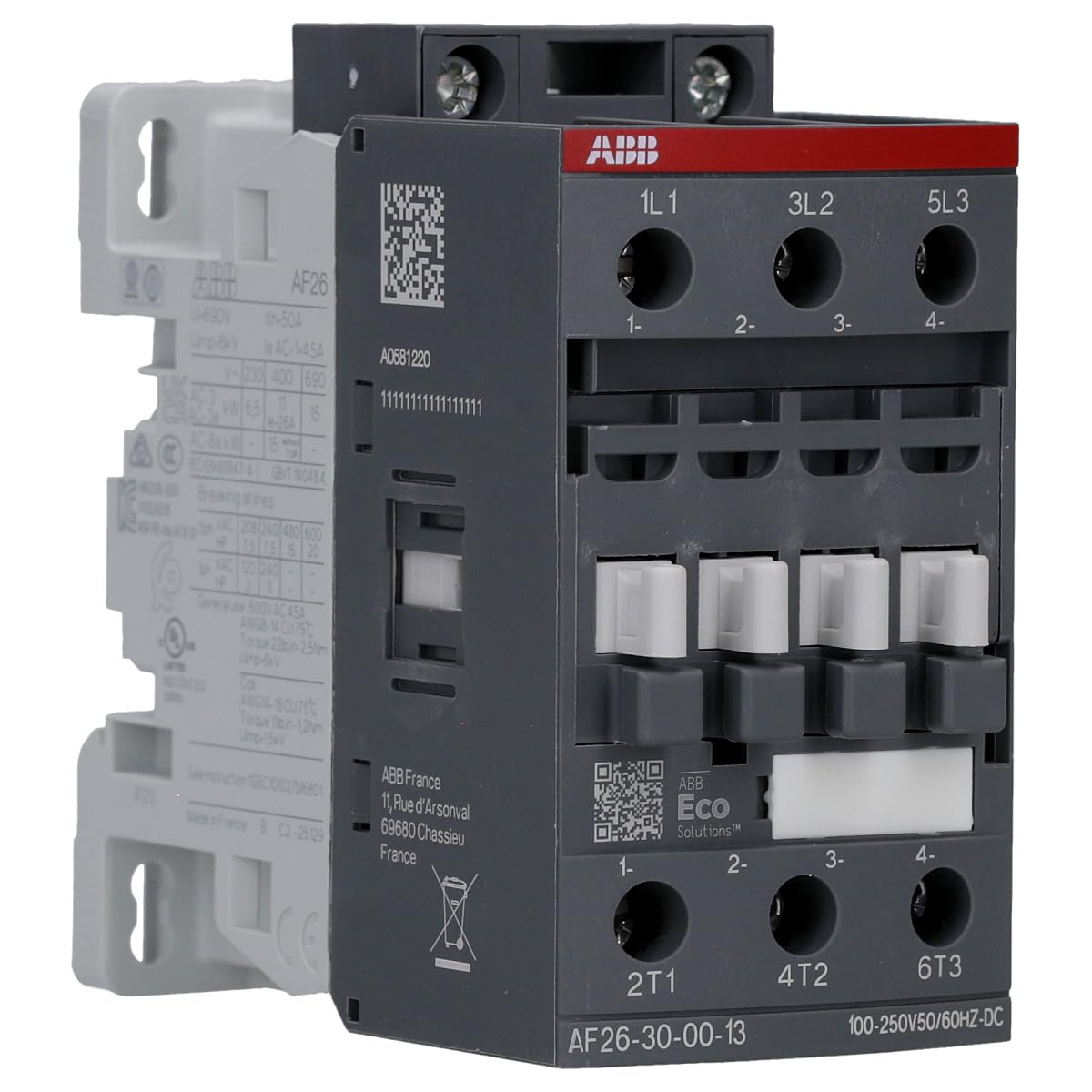 ABB AF26-30-00-13 100-250V, 50/60HZ-DC Contactor ABB1SBL237001R1300