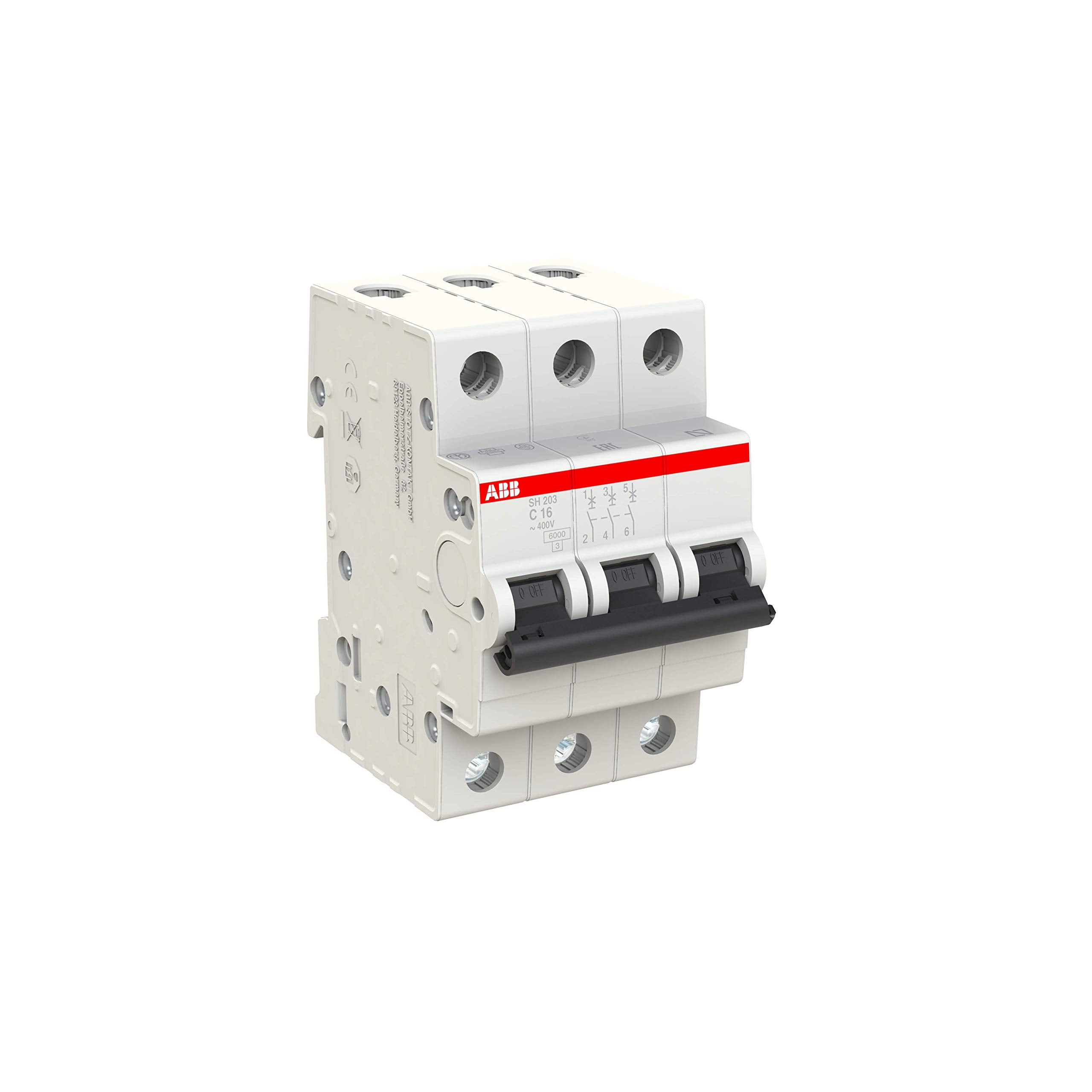 ABB Miniature Circuit Breaker - SH200-3P - C - 16 Ampere