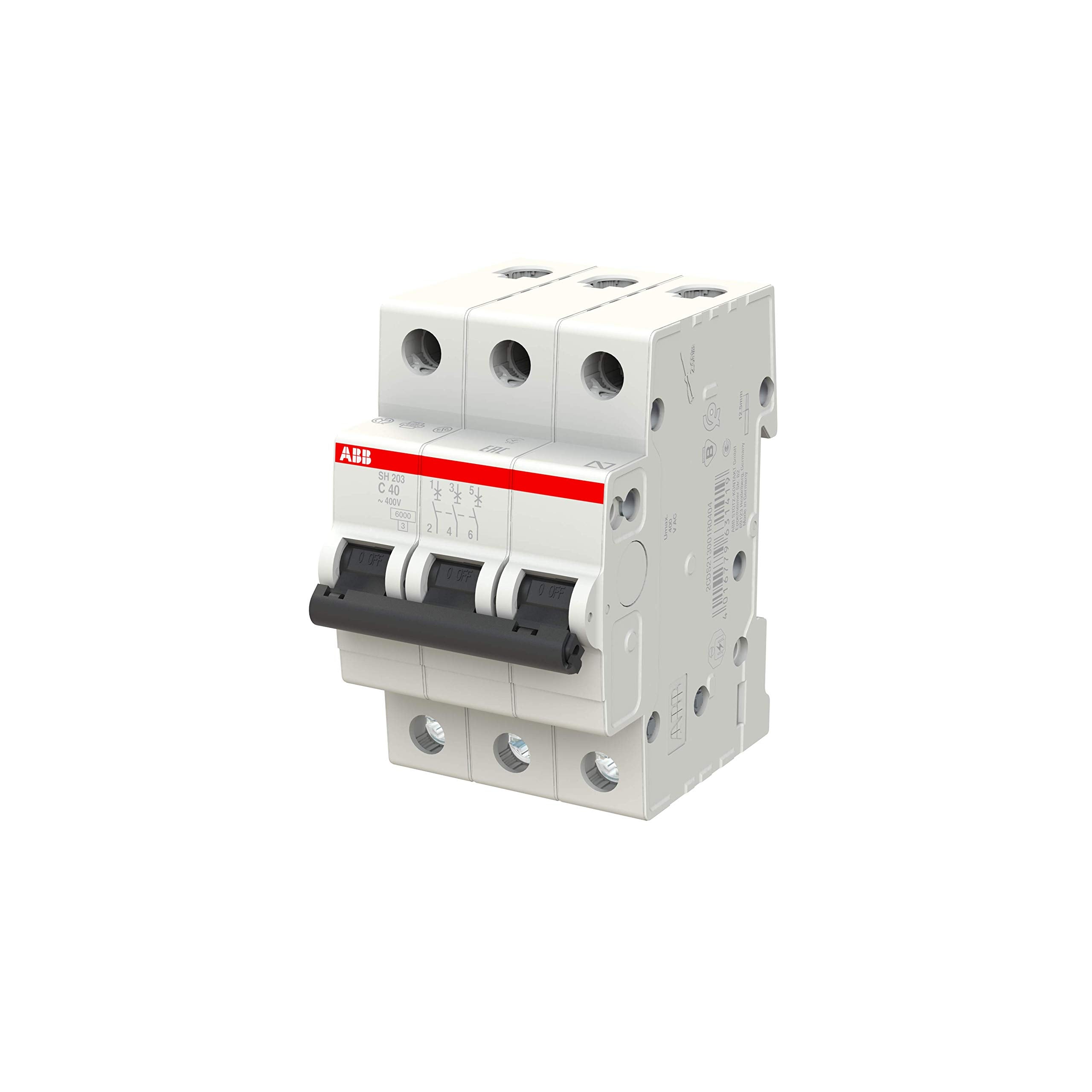 ABB Miniature Circuit Breaker - SH200-3P - C - 40 Ampere