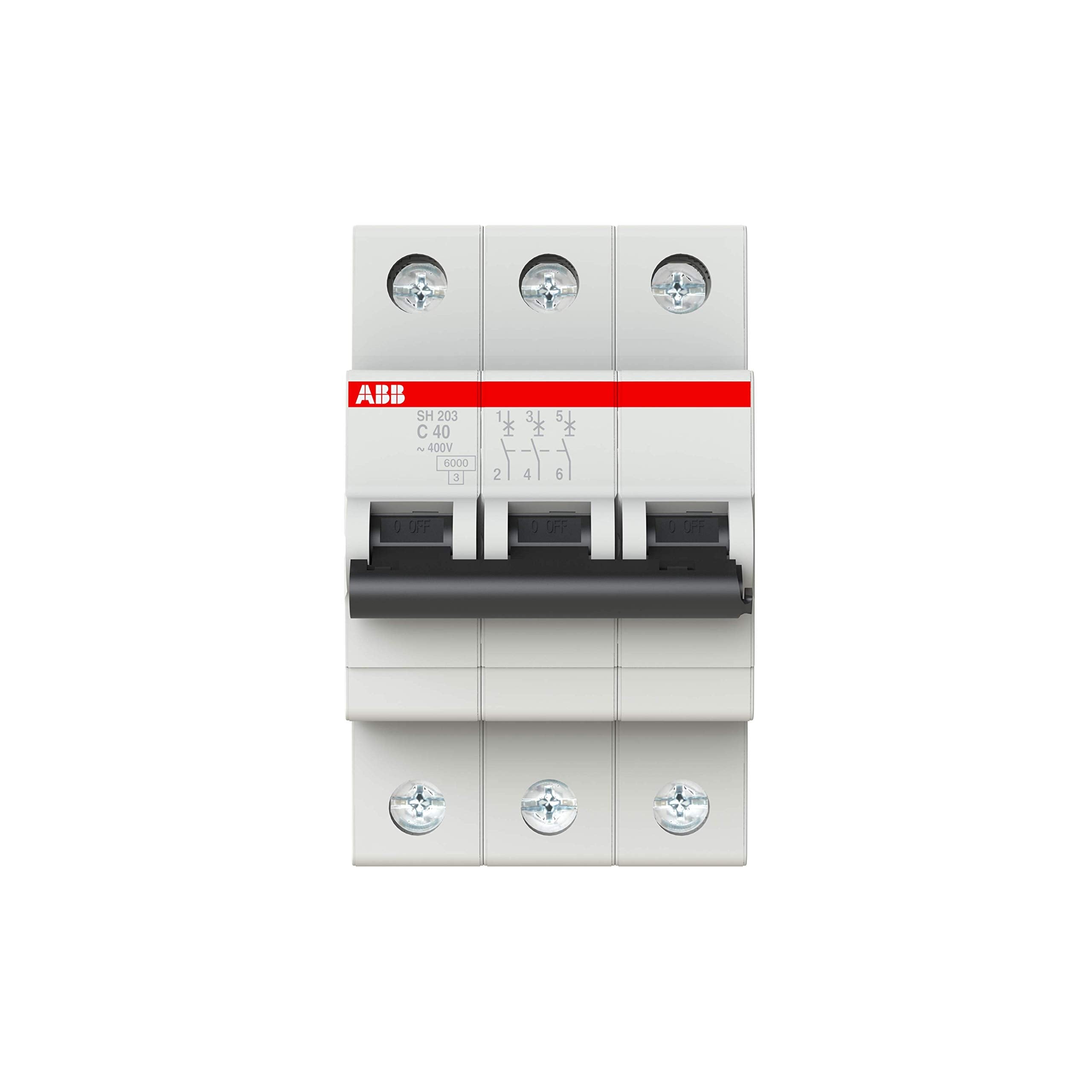 ABB Miniature Circuit Breaker - SH200-3P - C - 40 Ampere