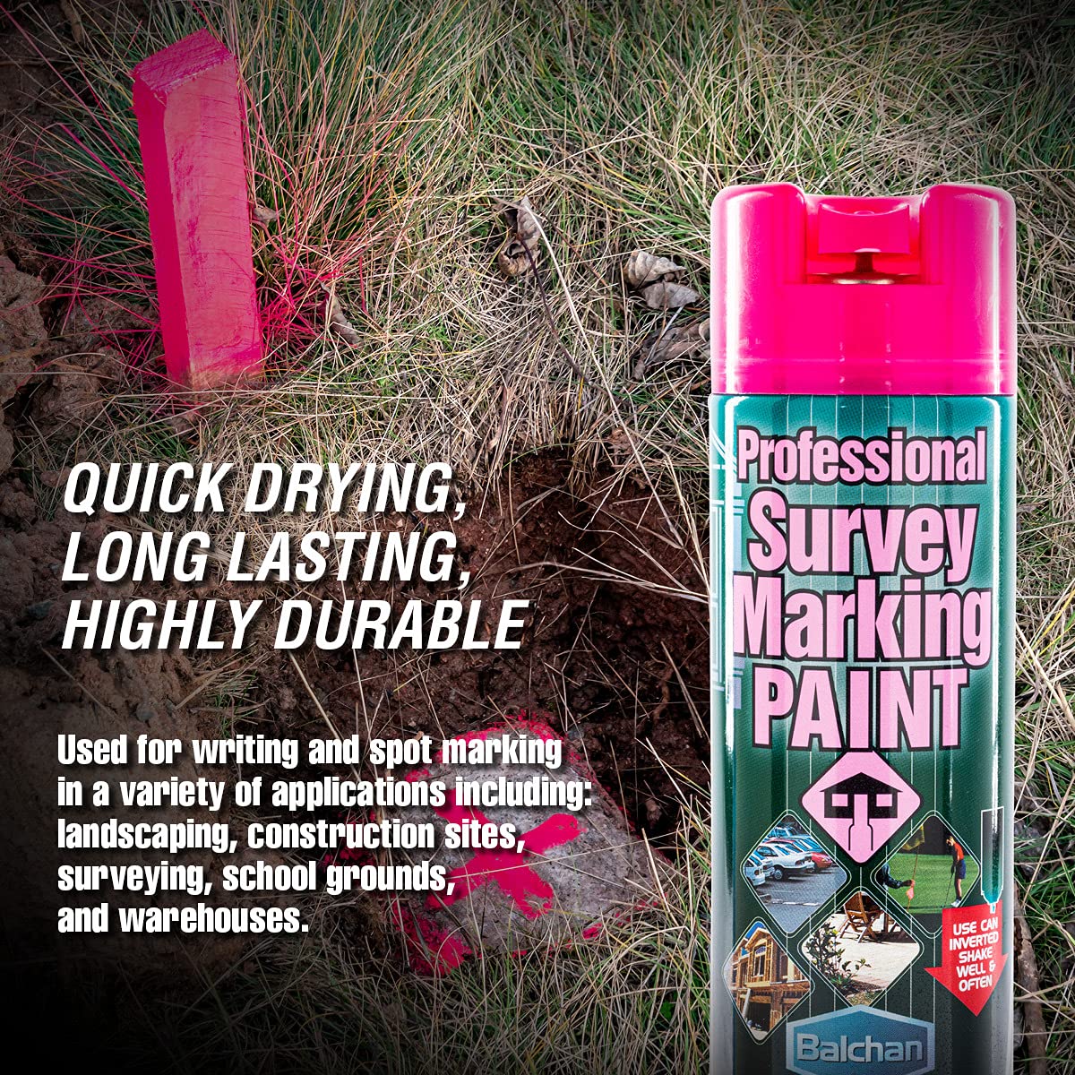 Survey Marking Paint 350 g, Blue