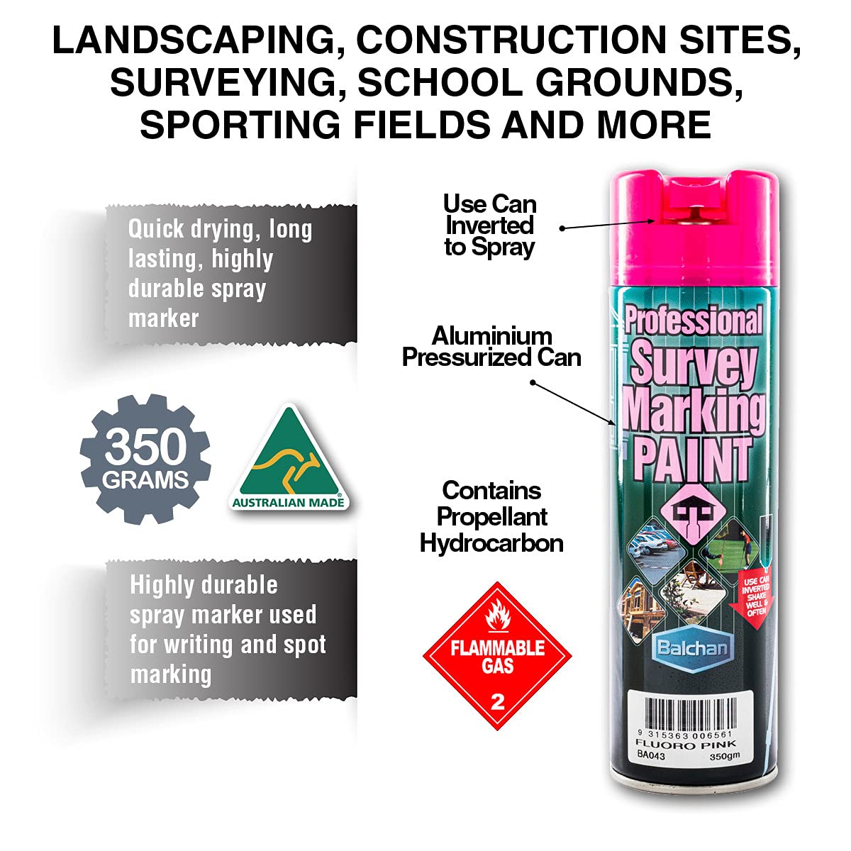 Survey Marking Paint 350 g, Blue