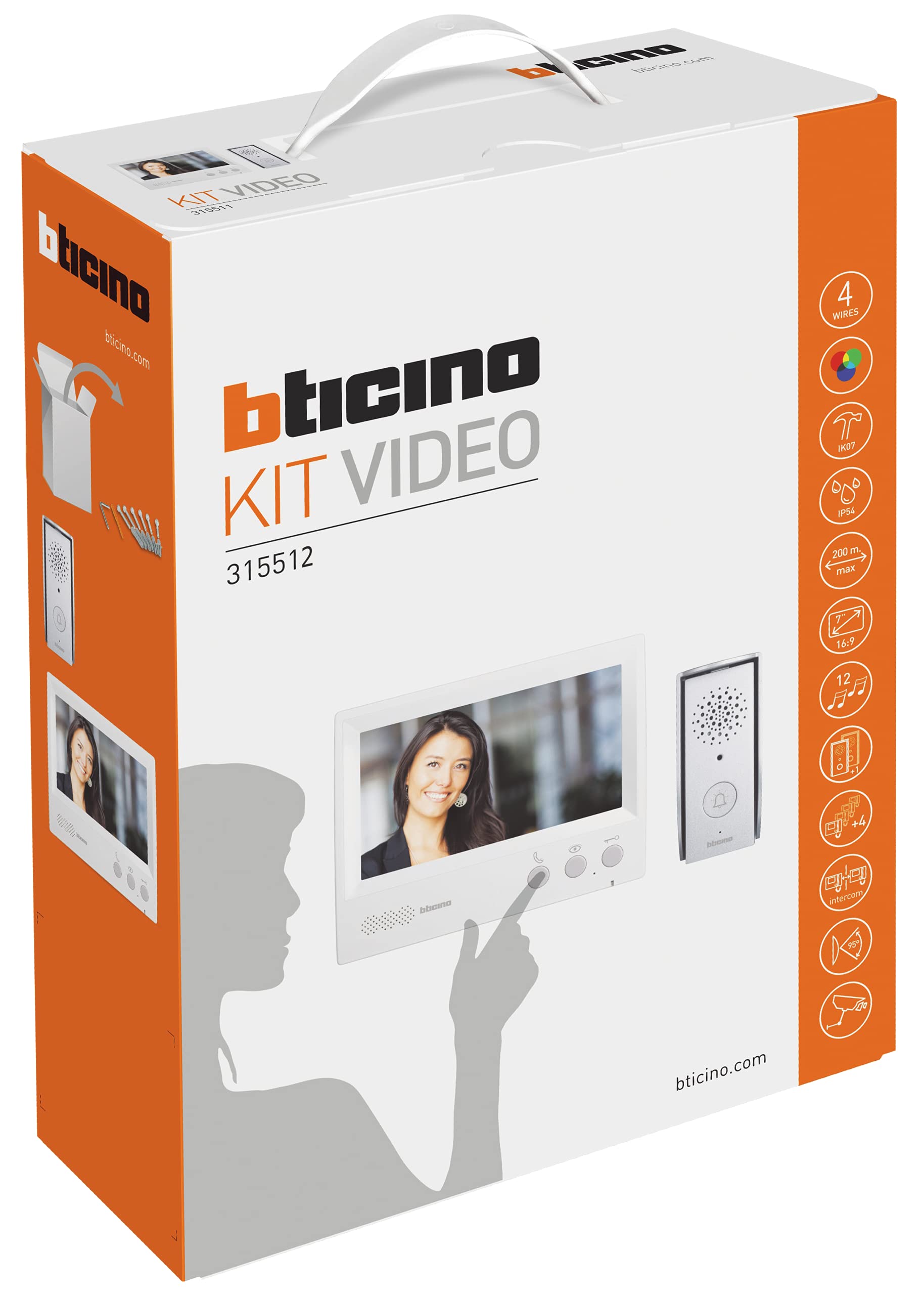 Bticino 4 Wire Video Door Entry Kit