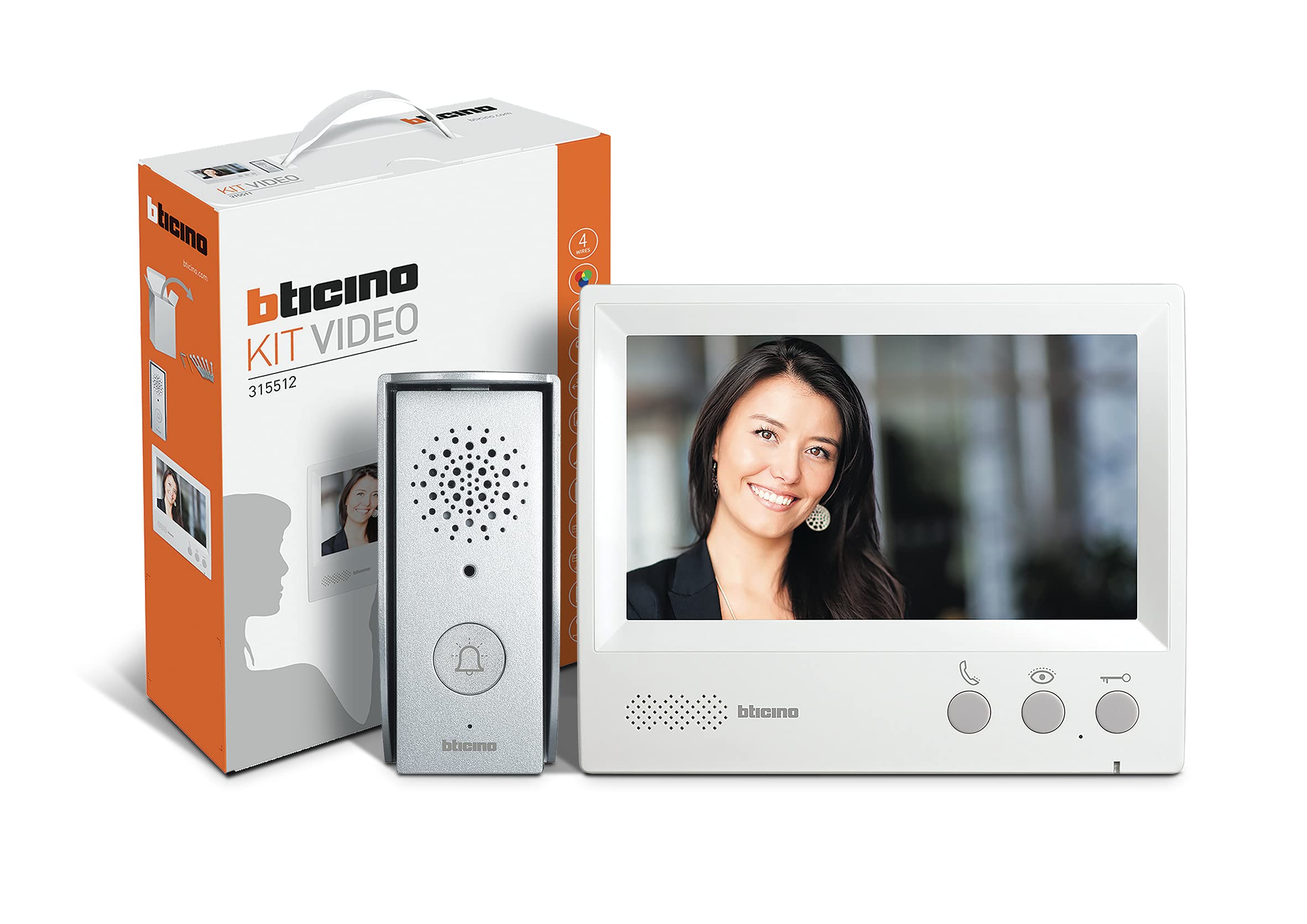 Bticino 4 Wire Video Door Entry Kit