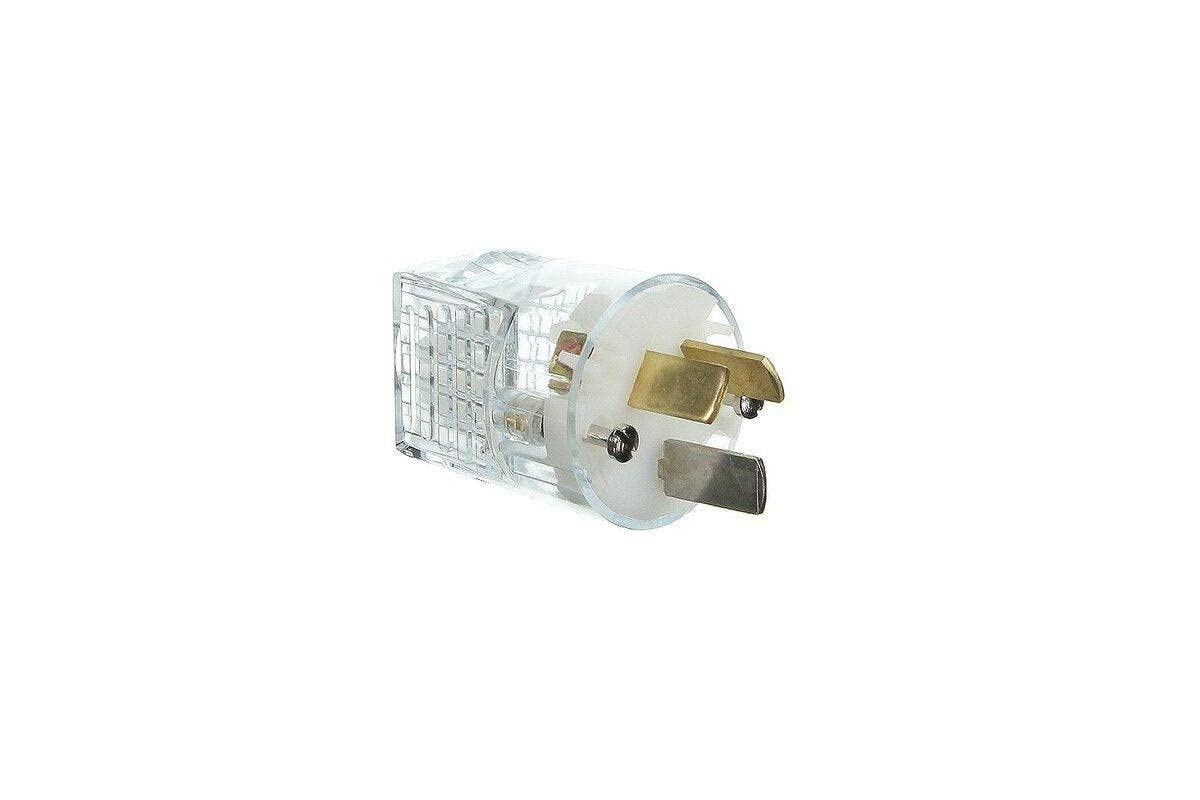 Schneider Electric 20A 250V 3 Pin Plug Top, Transparent