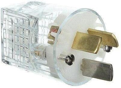 Schneider Electric 20A 250V 3 Pin Plug Top, Transparent