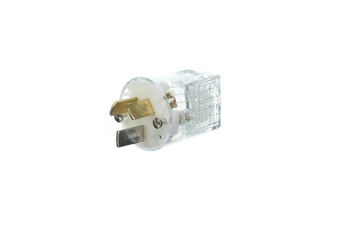 Schneider Electric 20A 250V 3 Pin Plug Top, Transparent