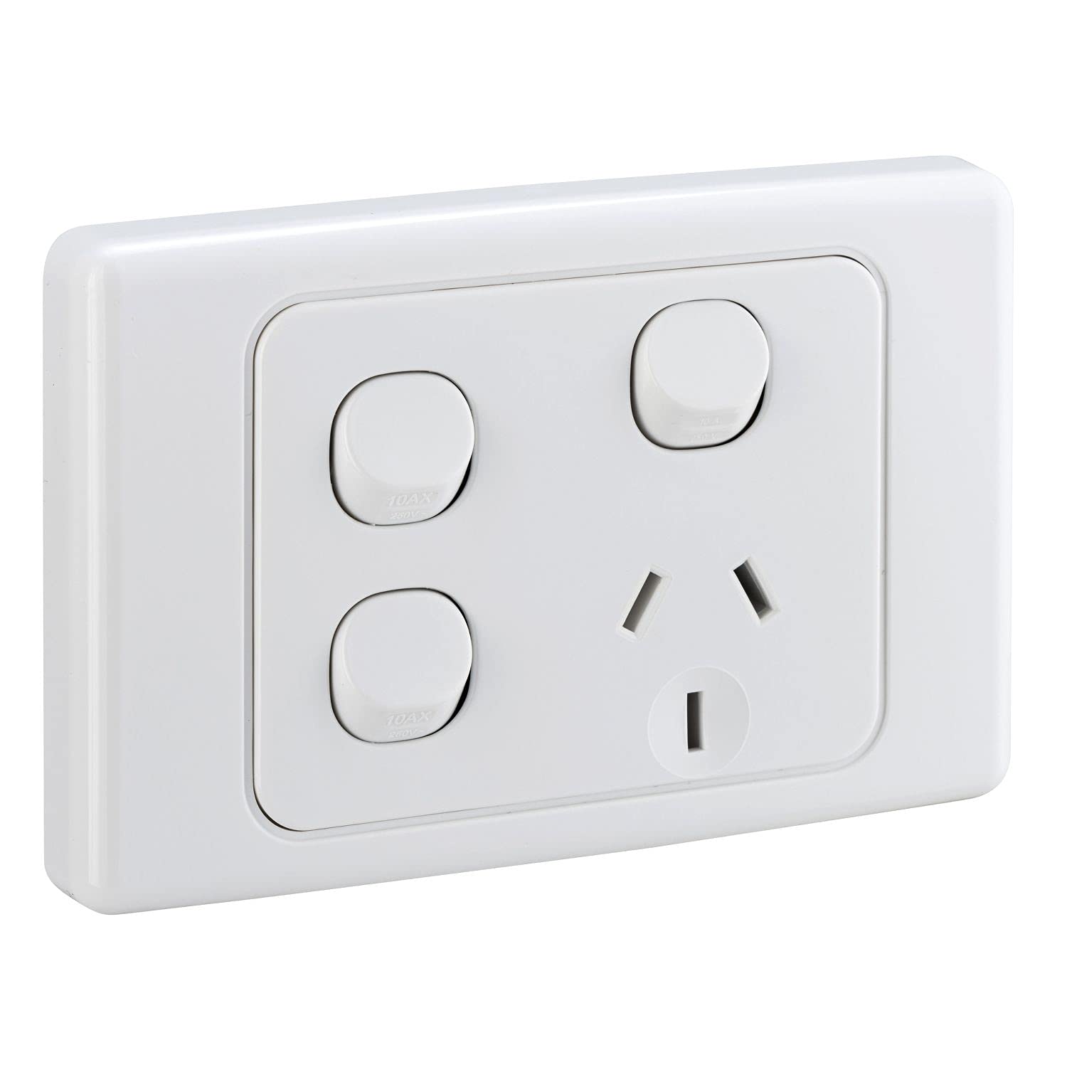 250V, 10A, 2 Removable Extra Silgle Switch Socket Outlet