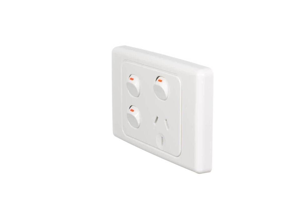 250V, 10A, 2 Removable Extra Silgle Switch Socket Outlet