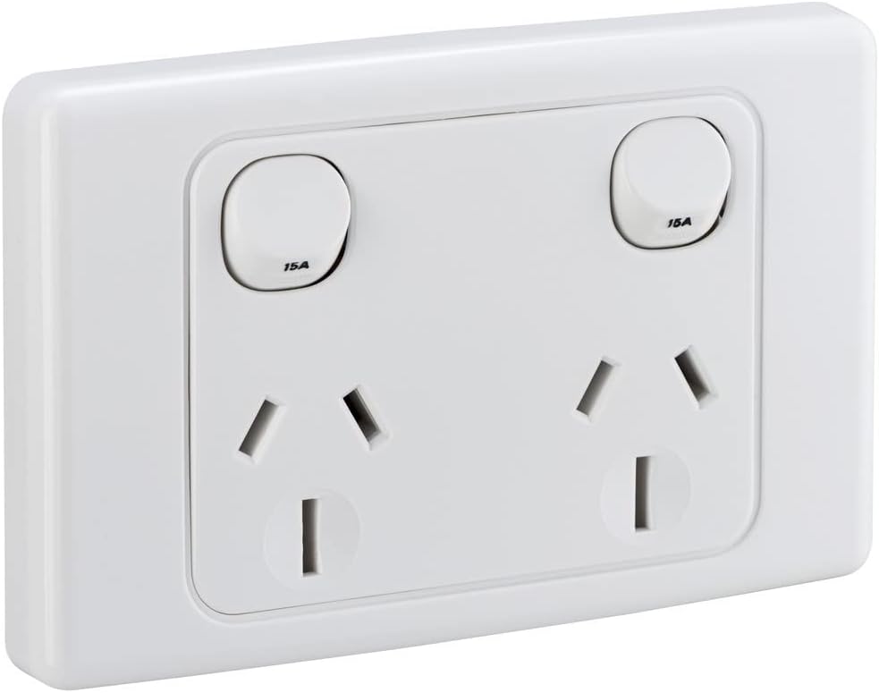 2000-2025/15-WE- Switched Socket Twin 15A 250V