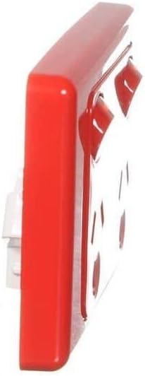 Schneider Electric Clipsal 10A 250V Twin Switch Socket, Red
