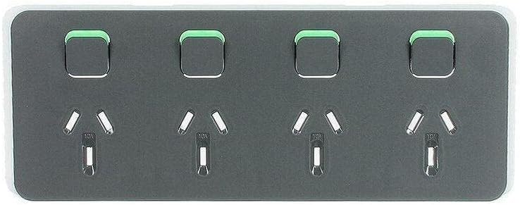Clipsal Iconic Quad Power Horizontal Mount Clip-On Point Skin