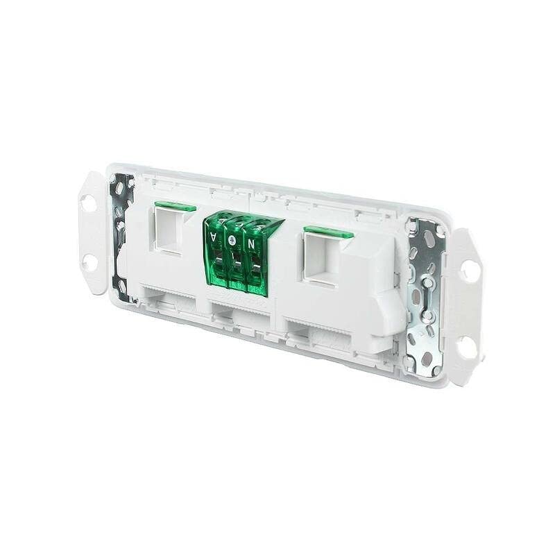 Iconic 250V 10A Horizontal Mount Quad Power Point Switch Socket Outlet