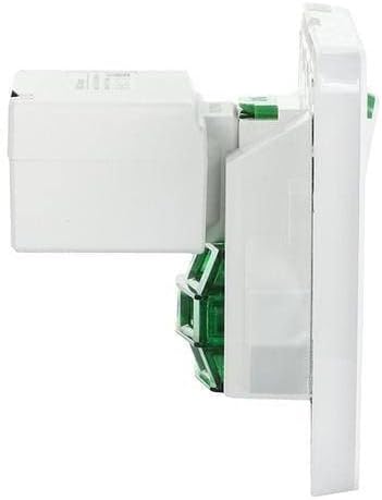 Iconic 250V 10A Horizontal Mount Dual USB Charger Twin Switched Socket