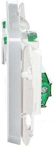 Schneider Electric Clipsal 10A 250V Horizontal Mount Double Switch Power Point with Extra Switch