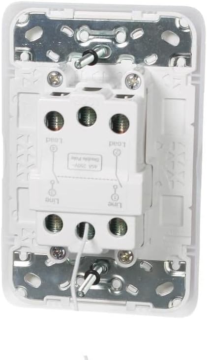 Schneider Electric Clipsal 45A 250V Double Pole Cooking Appliance Isolator Switch, Vivid White