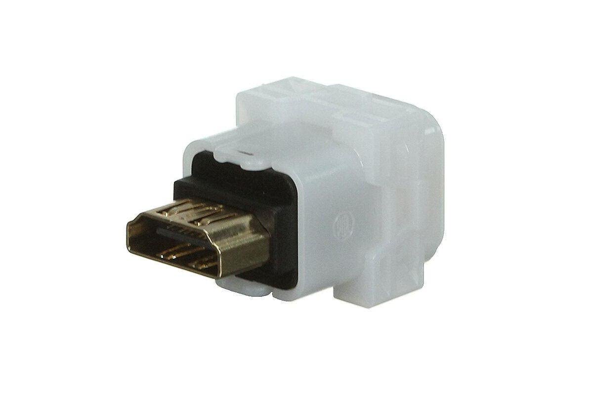 Iconic HDMI 1.4 Female Straight Adaptor, Translucent