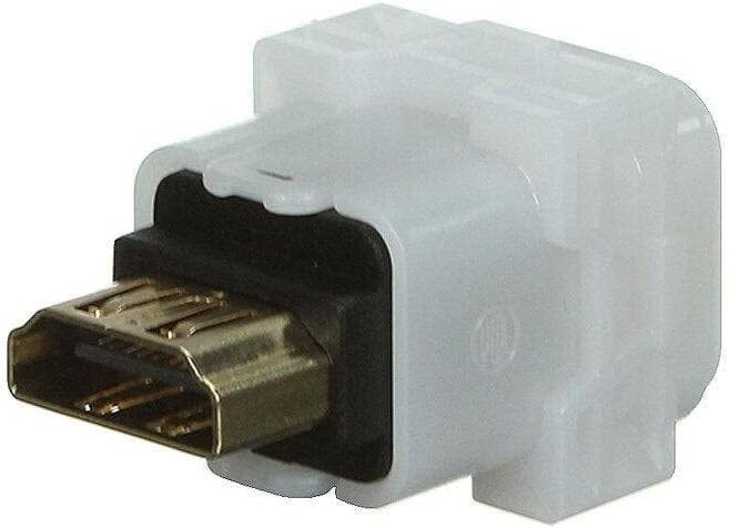 Iconic HDMI 1.4 Female Straight Adaptor, Translucent