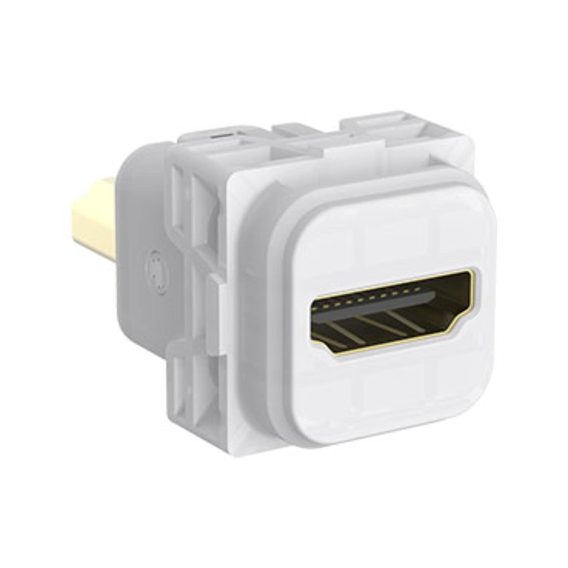 Iconic HDMI 1.4 Female Straight Adaptor, Translucent