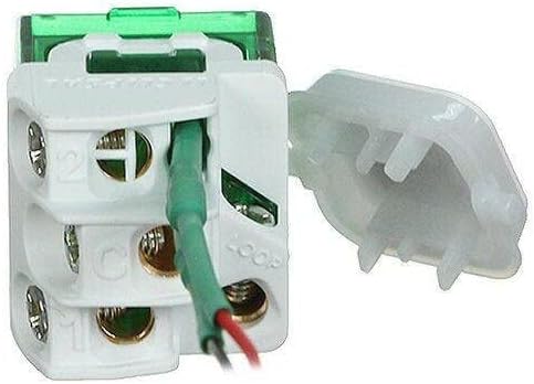 Iconic 250V 10A LED Bell Press Return Switch Mechanism, Vivid White